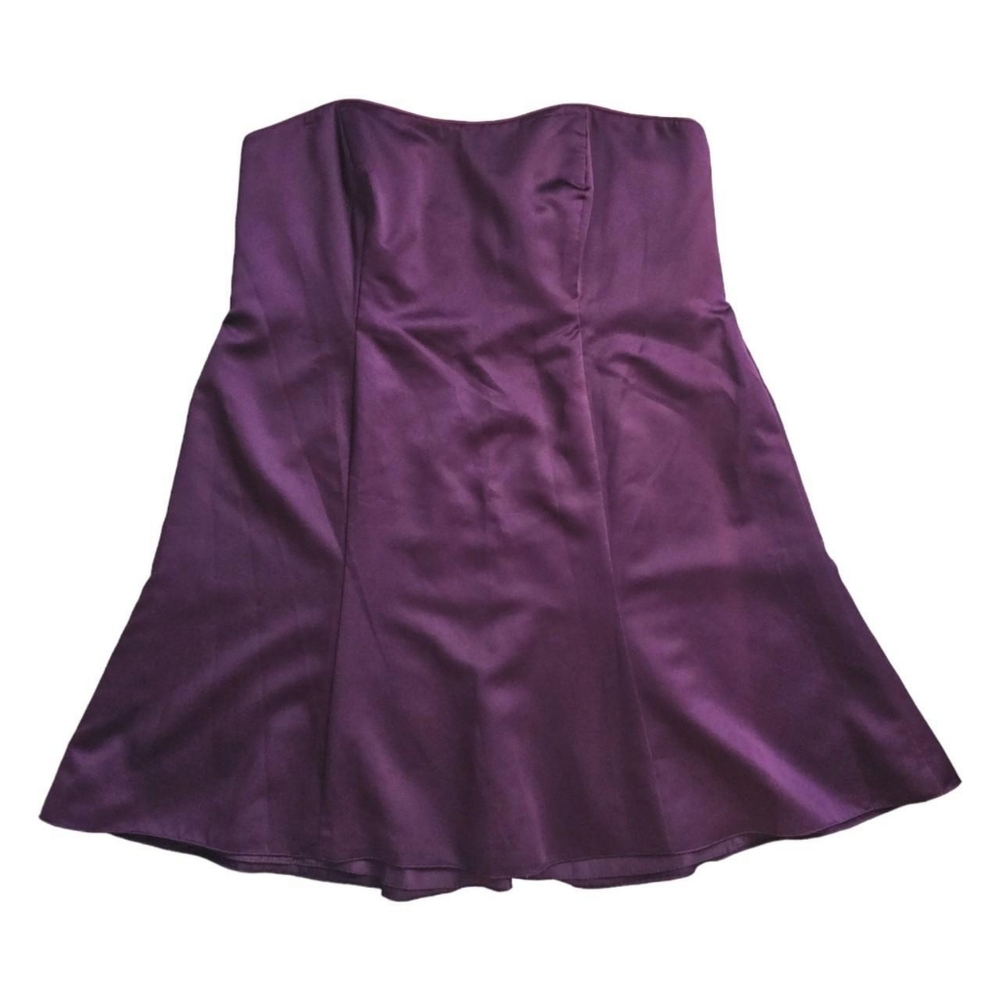 Strapless Purple Dress